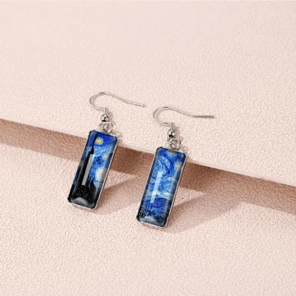 Vincent Van Gogh Starry Night Drop Dangle Earrings